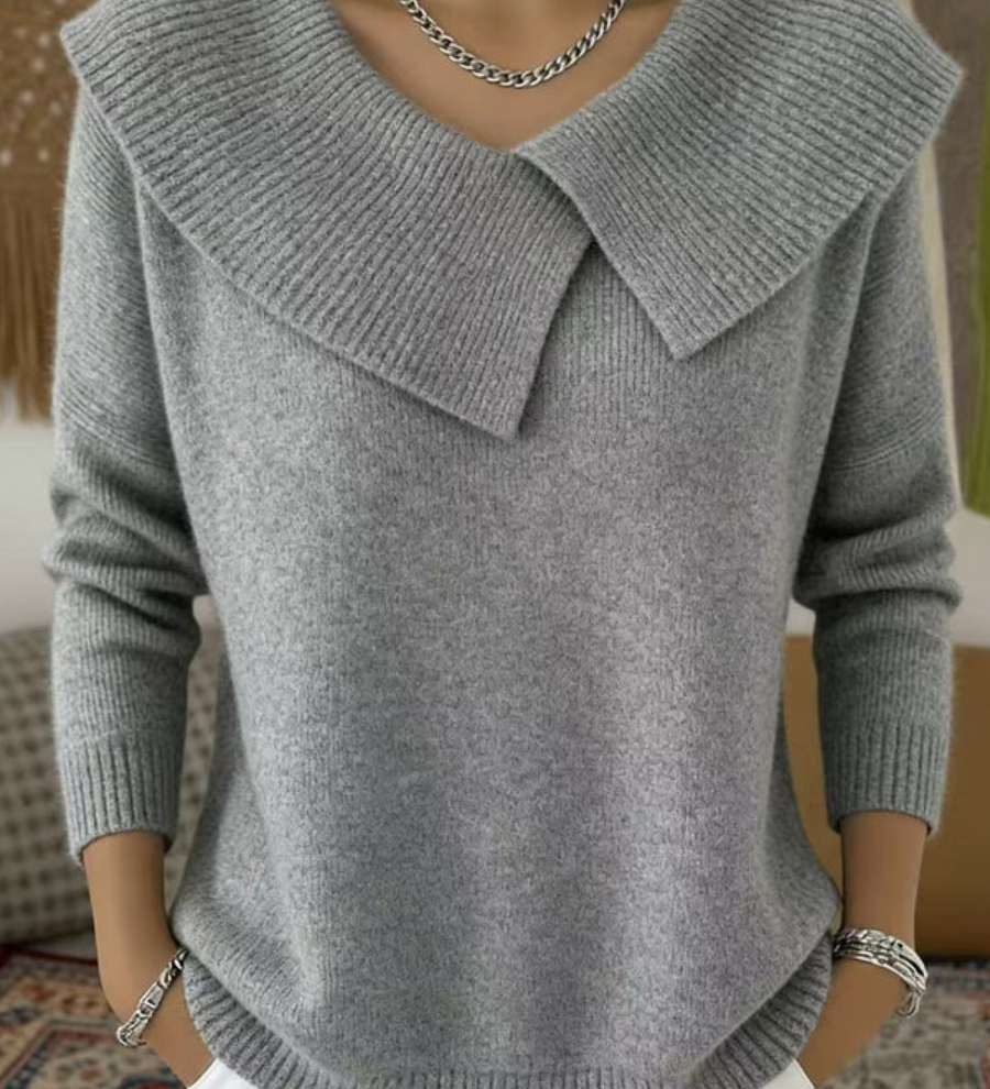 Zoé | Meleg pulóver puha gallérral