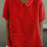 Zsófia| Virágmintás Hímzett Ing