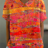 Ágnes |Absztrakt mintás póló