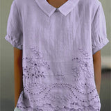 Zsófia| Virágmintás Hímzett Ing