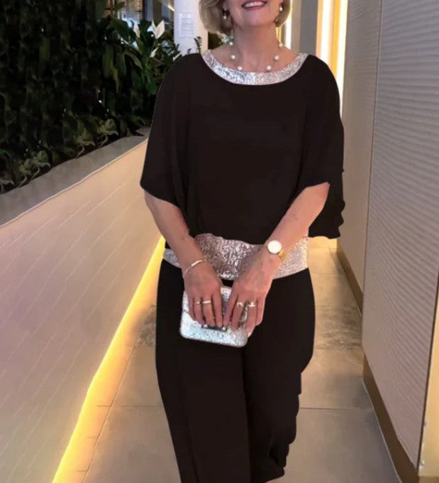 ELEGÁNS, KÉTRÉSZES SZETT FLITTEREKKEL ÉS SZÍNES BLOKKOKKAL