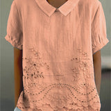 Zsófia| Virágmintás Hímzett Ing