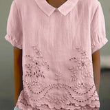 Zsófia| Virágmintás Hímzett Ing